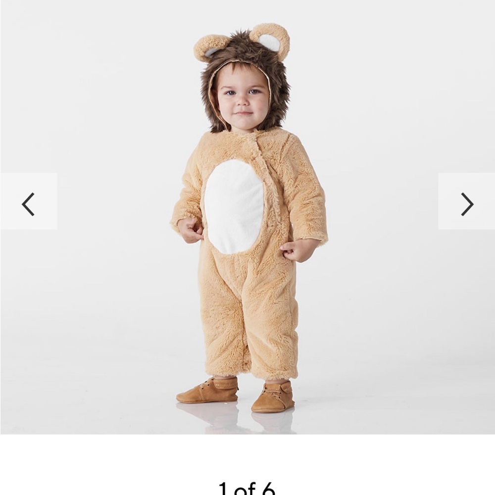 Pottery Barn Kids Lion Costume- New with Tags/ 0-6 months